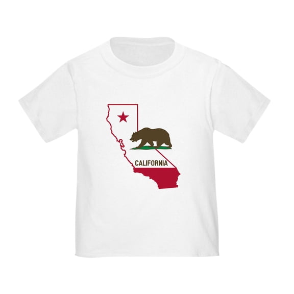 CafePress - CALI STATE W BEAR T Shirt - Cute Toddler T-Shirt, 100% Cotton