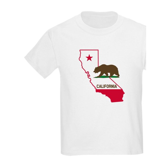 CafePress - CALI STATE W BEAR T Shirt - Light T-Shirt Kids XS-XL