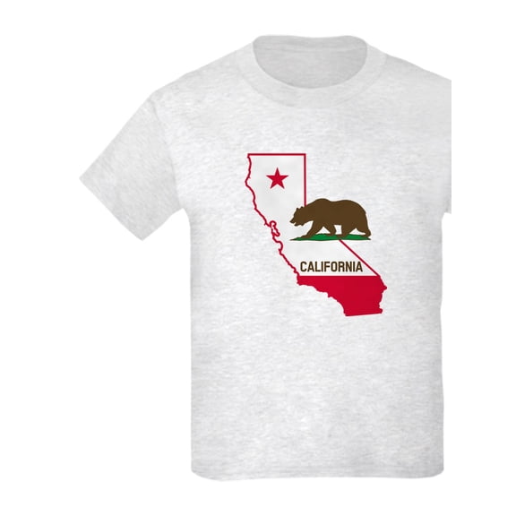 CafePress - CALI STATE W BEAR T Shirt - Light T-Shirt Kids XS-XL
