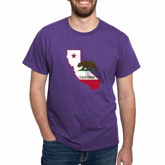 CafePress - CALI STATE W BEAR T Shirt - Men's Classic Cotton T-Shirts
