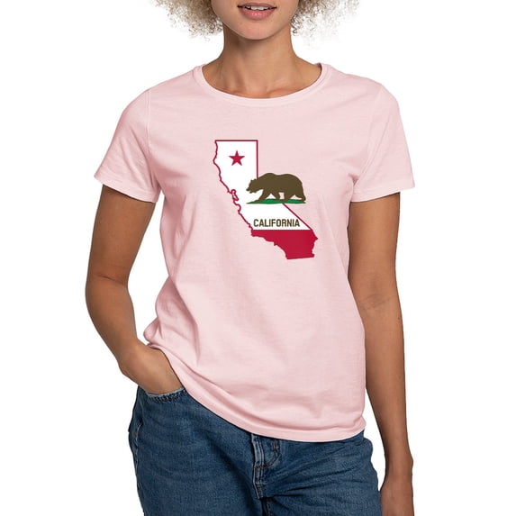 CafePress - CALI STATE W BEAR T Shirt - Women's Classic T-Shirt