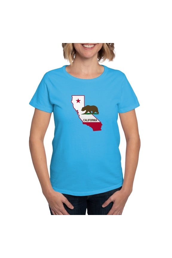 - CALI STATE W BEAR T Shirt - Women's Traditional Fit Dark T-Shirt