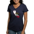 thumbnail image 1 of CafePress - CALI STATE W BEAR T Shirt - Women's V-Neck Dark T-Shirt, 1 of 4