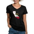 thumbnail image 1 of CafePress - CALI STATE W BEAR T Shirt - Women's V-Neck Dark T-Shirt, 1 of 4