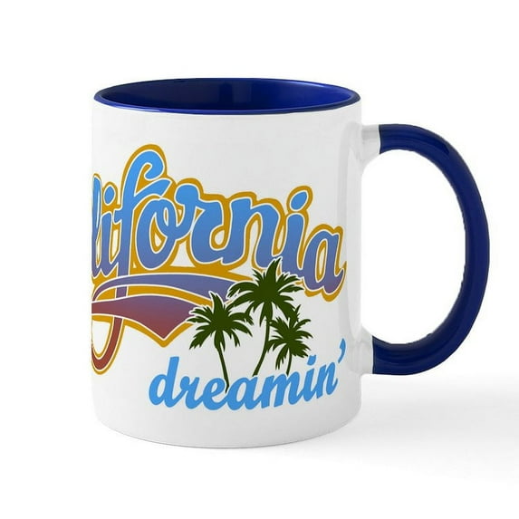CafePress - CALIFORNIA DREAMIN - 11 oz Ceramic Mug - Novelty Coffee Tea Cup