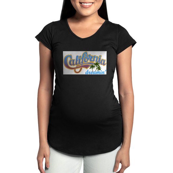 CafePress - CALIFORNIA DREAMIN Maternity T Shirt - Maternity Dark T-Shirt