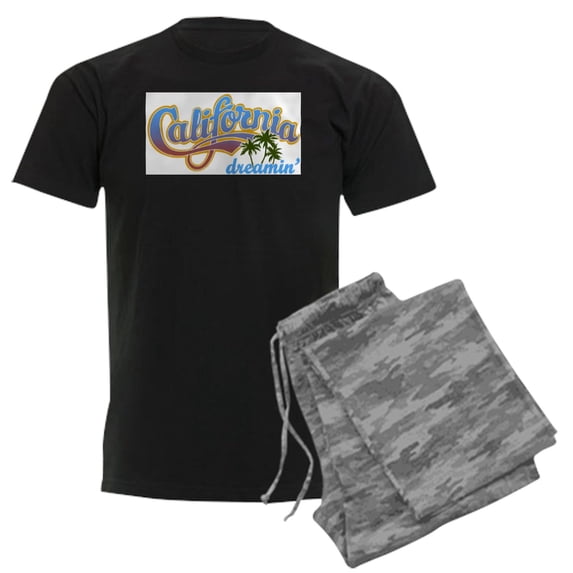 CafePress - CALIFORNIA DREAMIN Pajamas - Men's Dark Loose Fit Cotton Pajama Set