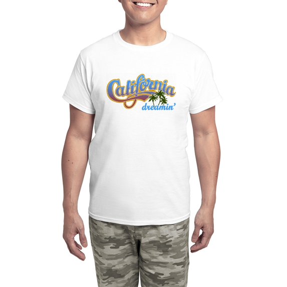 CafePress - CALIFORNIA DREAMIN Pajamas - Men's Light Loose Fit Cotton Pajama Set