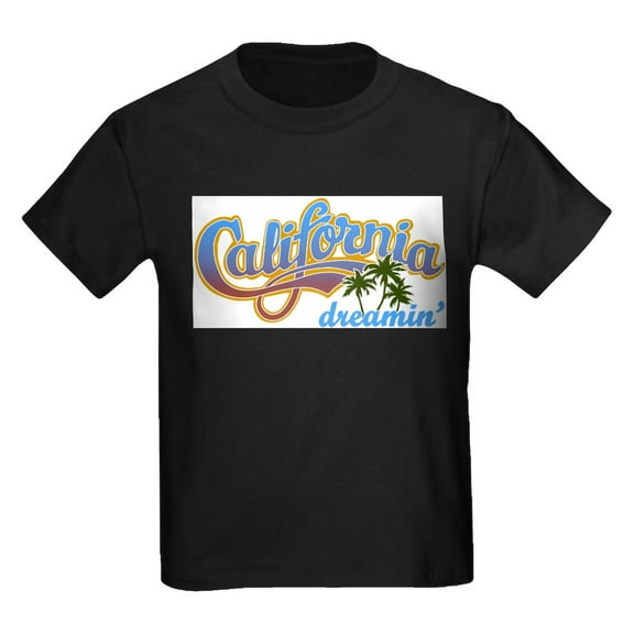 CafePress - CALIFORNIA DREAMIN T Shirt - Dark T-Shirt Kids XS-XL