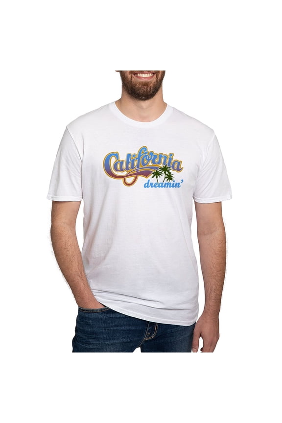 - CALIFORNIA DREAMIN T Shirt - Fitted T-Shirt, Vintage Fit Soft Cotton Tee