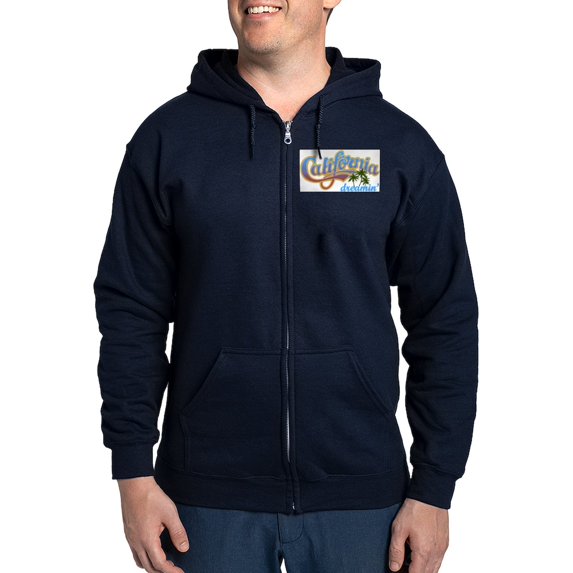 CafePress - CALIFORNIA DREAMIN Zip Hoodie - Zip Hoodie, Classic Hooded Sweatshirt with Metal Zipper