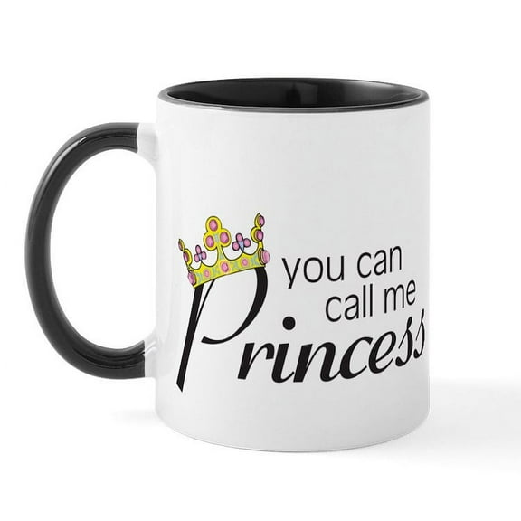 CafePress - CALL ME PRINCESS Mug - 11 oz Ceramic Mug - Novelty Coffee Tea Cup
