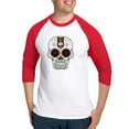 thumbnail image 1 of CafePress - CANDY SKULL Hawiian Shirt Ghost Outline Baseball J - Cotton Baseball Jersey, 3/4 Raglan Sleeve Shirt, 1 of 4