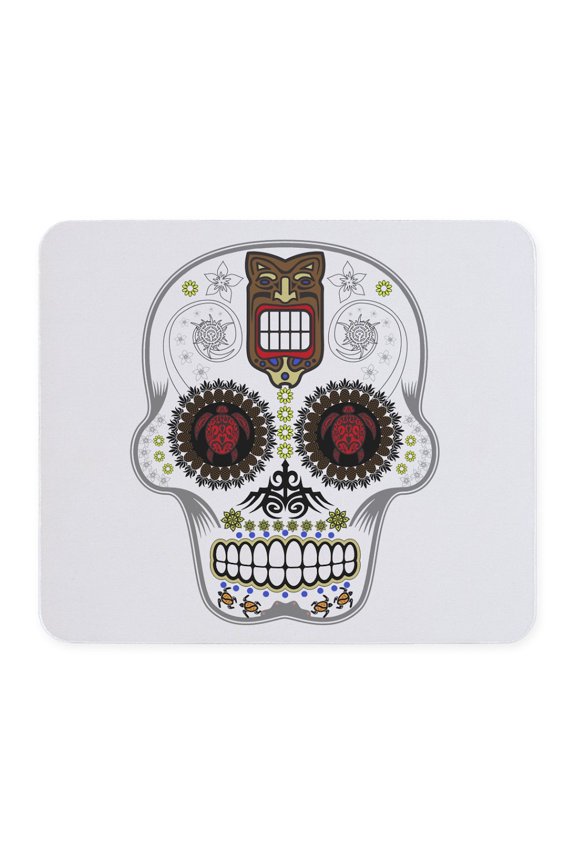 - CANDY SKULL Hawiian Shirt Ghost Outline Mousepad - Non-slip Rubber Mousepad, Gaming Mouse Pad