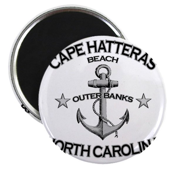 CafePress - CAPE HATTERAS NORTH CAROLINA Copy Magnet - 2.25" Round Magnet, Refrigerator Magnet, Button Magnet Style