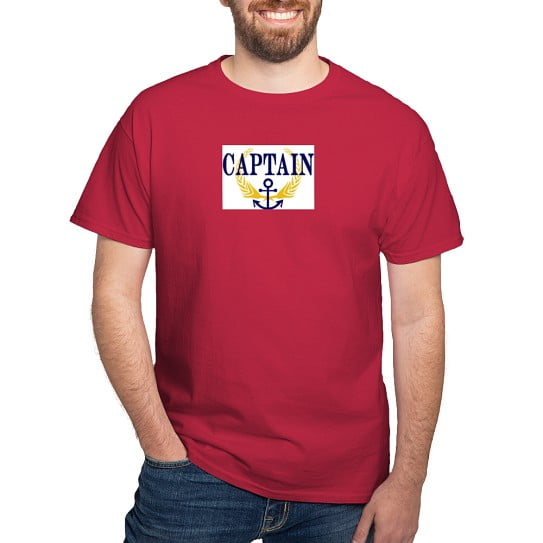CafePress - CAPTAIN T Shirt - Men's Classic Cotton T-Shirts
