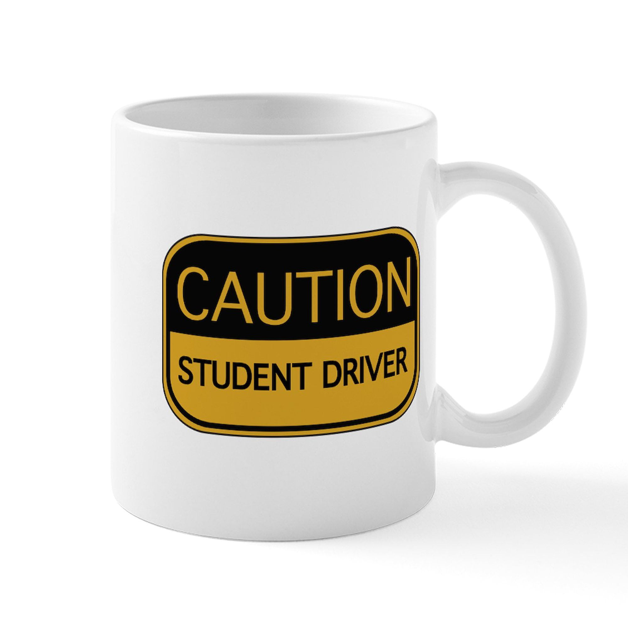 CafePress CAUTION Student Driver Mug 11 oz Ceramic Mug Novelty