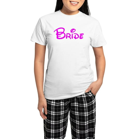 CafePress - CBP Bride's Pajamas - Women's Short Sleeve Print T-Shirt and Pants Light Cotton Pajama Set