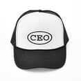 thumbnail image 1 of CafePress - CEO Oval - Adjustable Unisex Printed Trucker Hat with Mesh Back, 1 of 8
