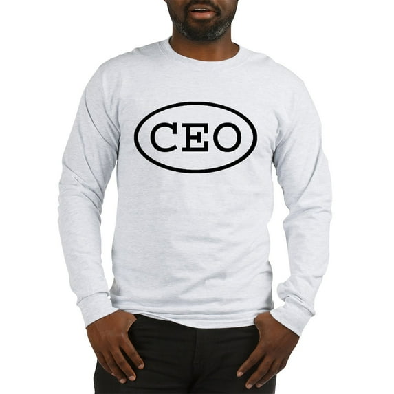 CafePress - CEO Oval Long Sleeve T Shirt - Unisex Cotton Long Sleeve T-Shirt