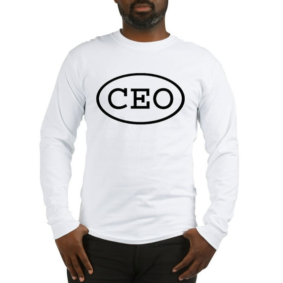 CafePress - CEO Oval Long Sleeve T Shirt - Unisex Cotton Long Sleeve T-Shirt