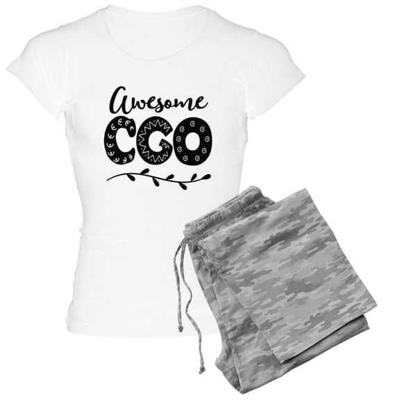 CafePress - CGO Growth Officer Pajamas - Women's Short Sleeve Print T-Shirt and Pants Light Cotton Pajama Set