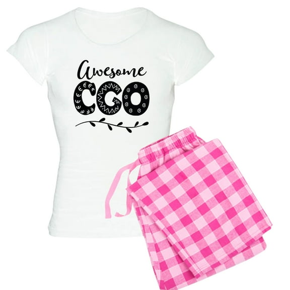 CafePress - CGO Growth Officer Pajamas - Women's Short Sleeve Print T-Shirt and Pants Light Cotton Pajama Set