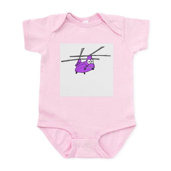 CafePress - CH 47 Purple Infant Bodysuit - Baby Light Bodysuit, Size Newborn - 24 Months