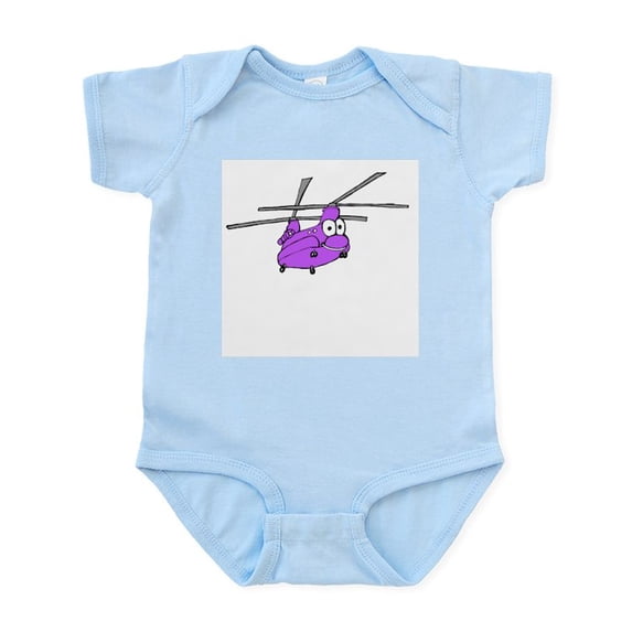 CafePress - CH 47 Purple Infant Bodysuit - Baby Light Bodysuit, Size Newborn - 24 Months