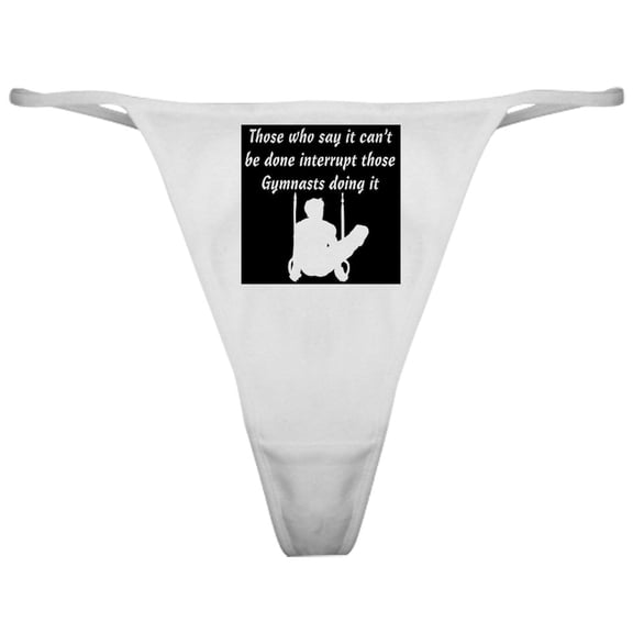 CafePress - CHAMPION GYMNAST Classic Thong - Women's Novelty Thong Panties Underwear