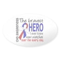 thumbnail image 1 of CafePress - CHD Bravest Hero - Sticker (Oval), 1 of 1