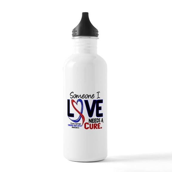 CafePress - CHD Needs A Cure 2 Stainless Water Bottle 1 - Stainless Steel Water Bottle, Sports Bottle, 1.0L