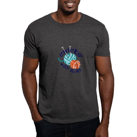 CafePress - CHICKS WITH STICKS T Shirt - Men's Classic Graphic Cotton T-Shirt