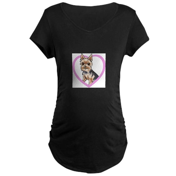 CafePress - CHORKIE Maternity T Shirt - Maternity Dark T-Shirt
