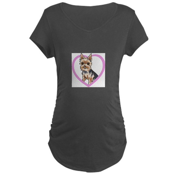 CafePress - CHORKIE Maternity T Shirt - Maternity Dark T-Shirt