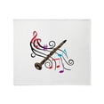 thumbnail image 1 of CafePress - CLARINET WITH MUSIC Throw Blanket - Soft Fleece Throw Blanket, 50"x60" for All Ages, 1 of 2