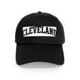thumbnail image 1 of CafePress - CLEVELAND (Curve Black) Cap - Adjustable 100% Brushed Unisex Casual Cotton Baseball Cap, Beige, 1, 1 of 2