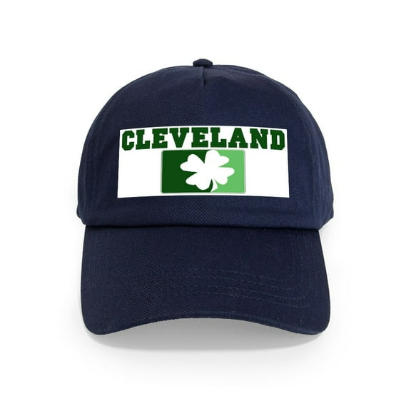 CafePress - CLEVELAND Irish (Green) Cap - Adjustable 100% Brushed Unisex Casual Cotton Baseball Cap, Beige, 1