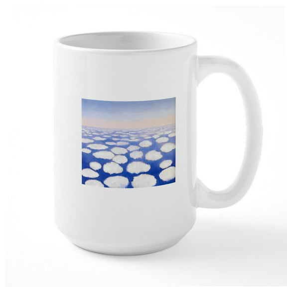 CafePress - CLOUDS OKEEFE Mugs - 15 oz Ceramic Large White Novelty Mug
