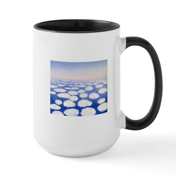 CafePress - CLOUDS OKEEFE Mugs - 15 oz Ceramic Large White Novelty Mug