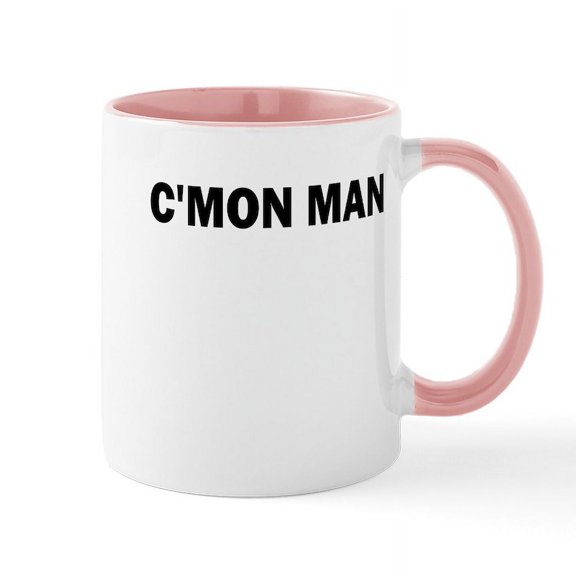 CafePress - CMON MAN Mugs - 11 oz Ceramic Mug - Novelty Coffee Tea Cup