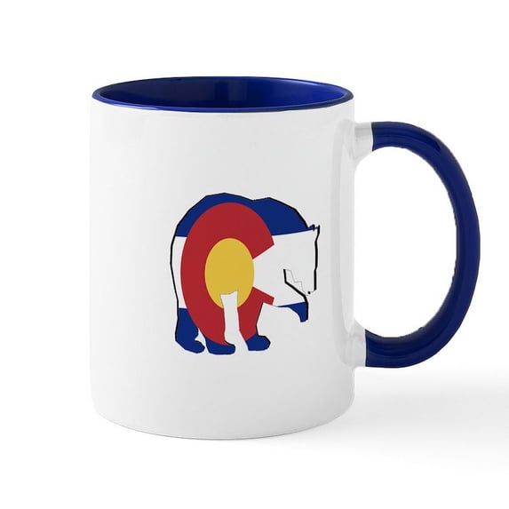 CafePress - COLORADO Mugs - 11 oz Ceramic Mug - Novelty Coffee Tea Cup