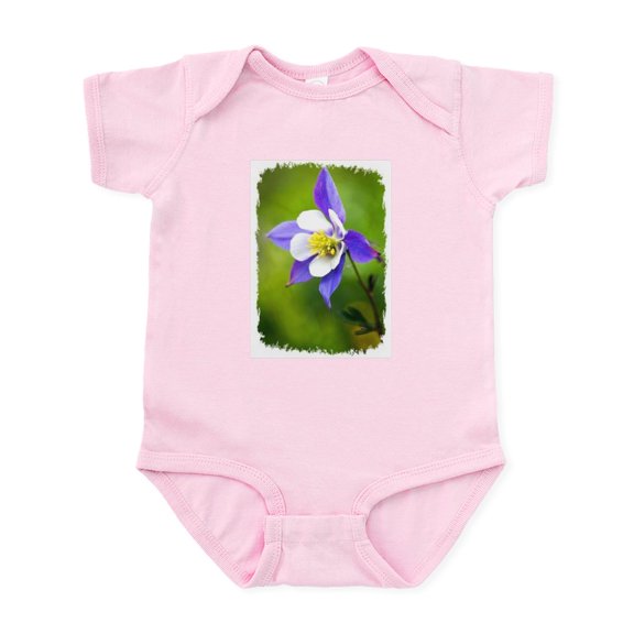 CafePress - COLUMBINE FLOWER Infant Bodysuit - Baby Light Bodysuit, Size Newborn - 24 Months