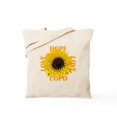 thumbnail image 1 of CafePress - COPD Hope Sunflower Tote Bag - Unisex Canvas Tote Bag, Beige, 1-Piece, 1 of 6