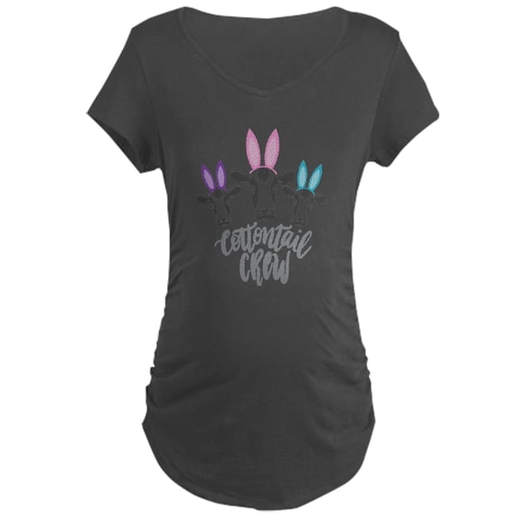 CafePress - COTTONTAIL CREW Maternity T Shirt - Maternity Dark T-Shirt