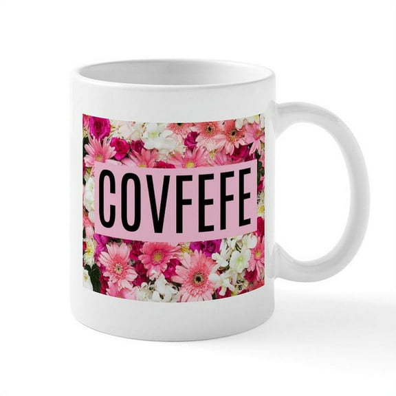 CafePress - COVFEFE Ceramic Mug - 11 oz Ceramic Mug - Novelty Coffee Tea Cup