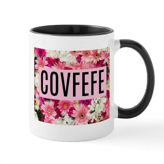 CafePress - COVFEFE Ceramic Mug - 11 oz Ceramic Mug - Novelty Coffee Tea Cup