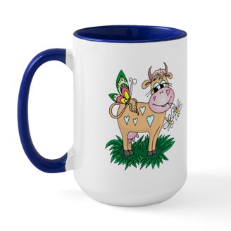 Funny Cow Lover Mug – ‘I’m The Crazy Aunt Everyone Warned You About’ Novelty Coffee Mug (11oz Or 20oz, Black)