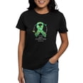 thumbnail image 1 of CafePress - CP Butterfly Ribbon Women's Dark T Shirt - Women's Traditional Fit Dark T-Shirt, 1 of 4