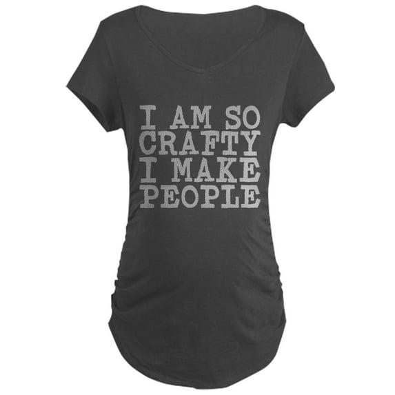 CafePress - CRAFTY Maternity T Shirt - Maternity Dark T-Shirt